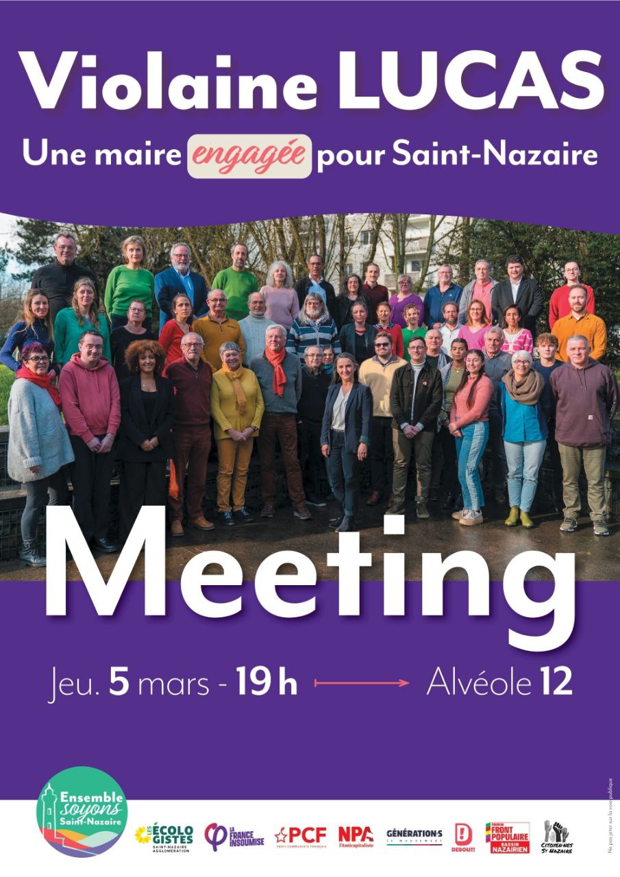 Affiche Violaine Lucas - Une maire engagée pour Saint-Nazaire